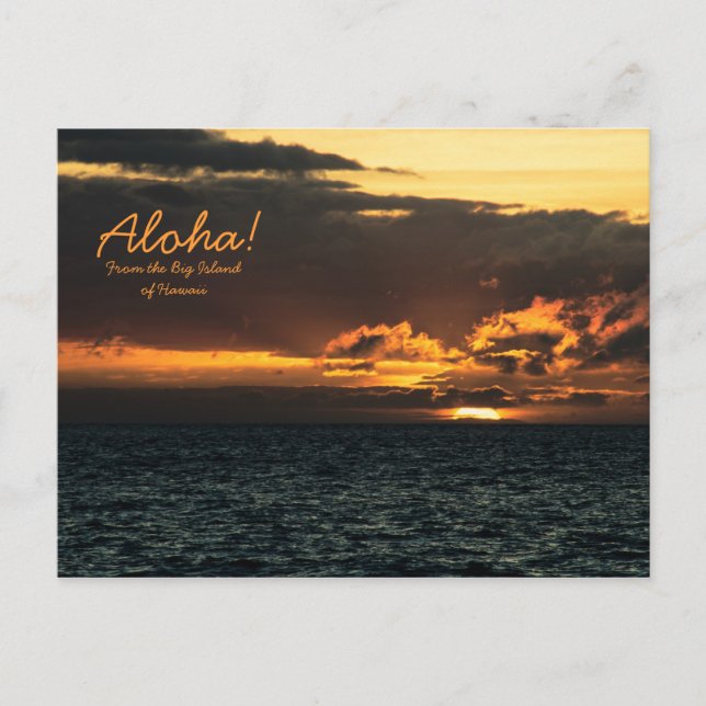 Postcard: Hawaii Sunset Postcard (Front)