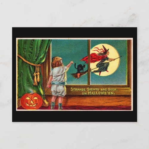 Postcard_Holiday Art_Vintage Halloween 18 Holiday Postcard