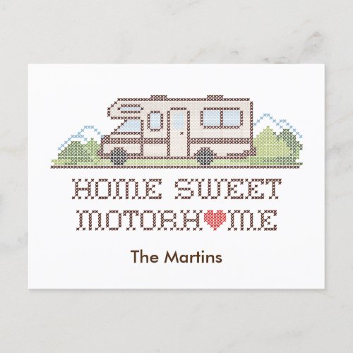 Postcard Home Sweet Motor Home 