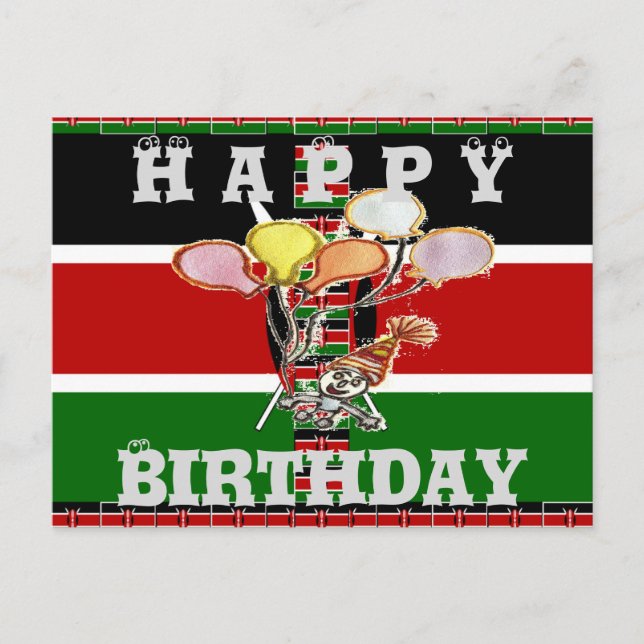 Postcard Horizontal Template Happy Birthday (Front)