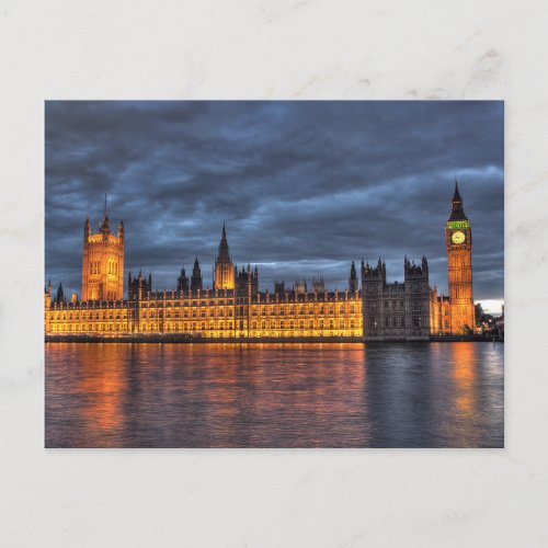 Postcard Houses of ParliamentBig Ben London UK