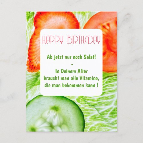 Postcard Humorvoll bse Happy Birthday Karte