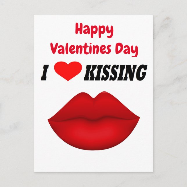Postcard I Love Kissing (Front)
