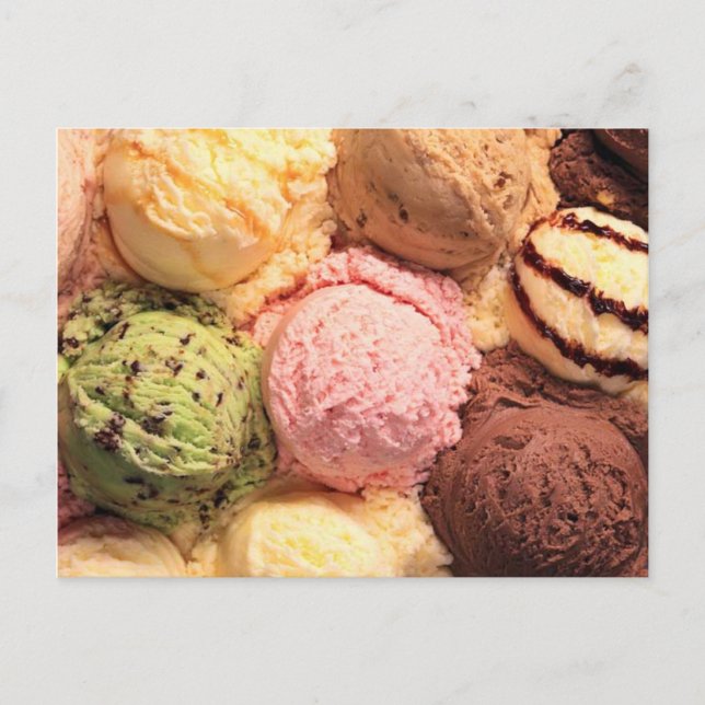 POSTCARD ICE CREAM SCOOPS (Front)