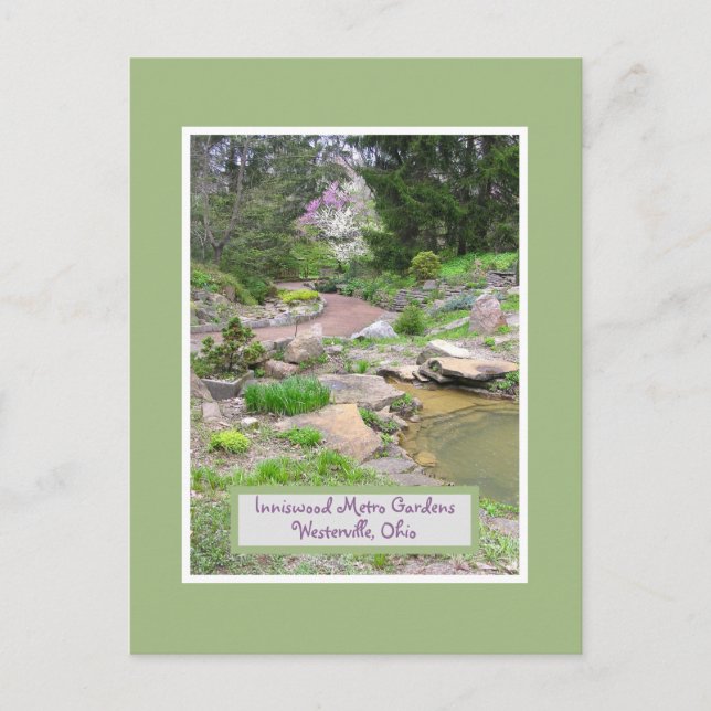 POSTCARD, INNISWOOD METRO PARK ROCK GARDEN POSTCARD (Front)