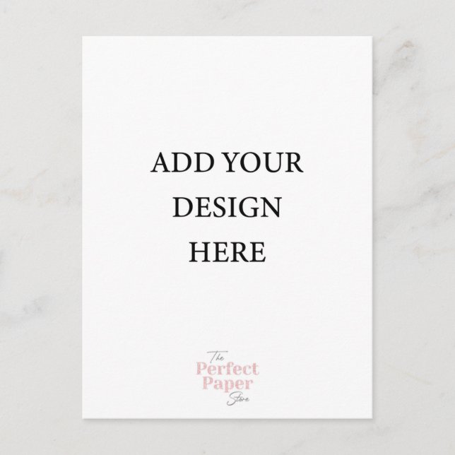 Postcard Invitation Portrait (Front)