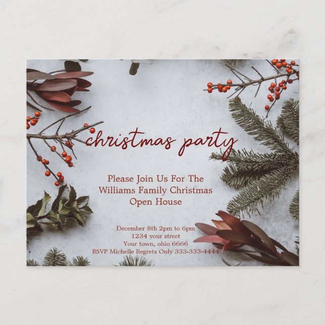 Postcard invitations party (Front)