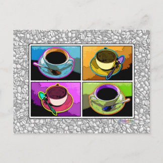 Postcard - Java Addictions Pop Art