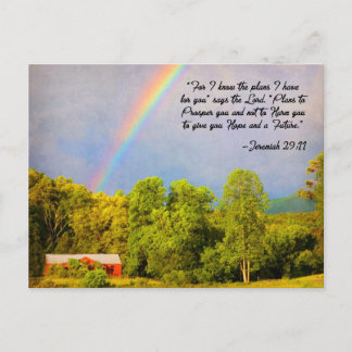 Postcard - Jeremiah 29:11 For I know the Plans...