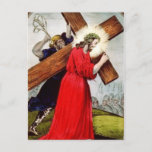 Postcard Jesus Bearing Cross