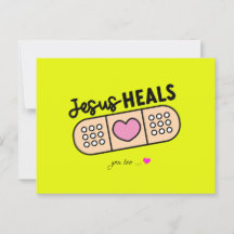 Postcard Jesus heals today - you too