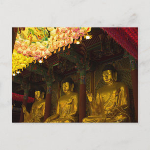 Postcard Jogyesa Temple in Seoul, South Korea