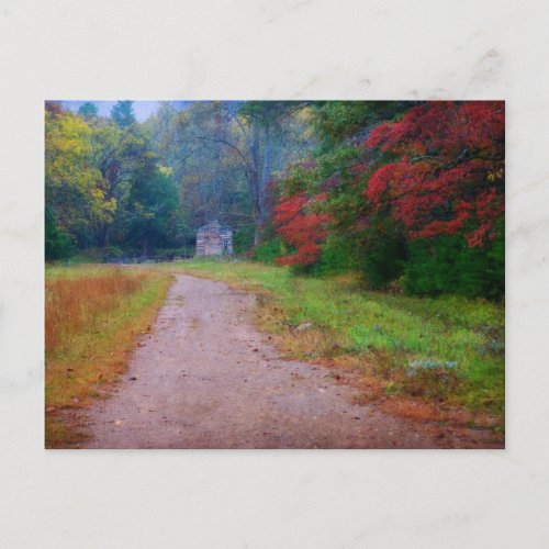 Postcard _John Oliver Cabin _ Cades Cove TN