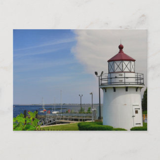 Postcard Lighthouse Newburyport Harbor Range Front