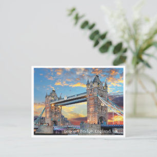 Postcard - London Bridge, England UK