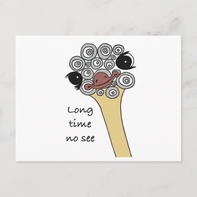 Postcard Long time no see (Front)