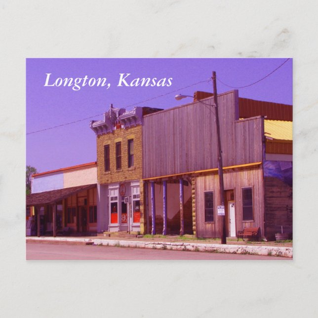 Postcard: Longton, Kansas Postcard (Front)