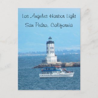 Postcard - Los Angeles Harbor Light
