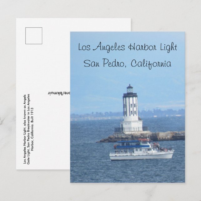 Postcard - Los Angeles Harbor Light (Front/Back)