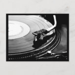 Postcard-Love the Arts-Record Player Postcard