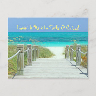 postcard, "LOVIN' IT HERE IN TURKS & CAICOS!" Postcard