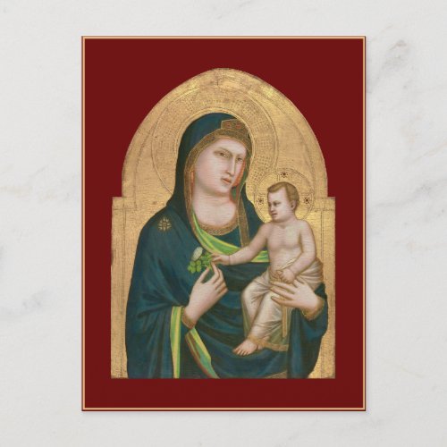 POSTCARD  MADONNA  CHILD  GIOTTO  1337 