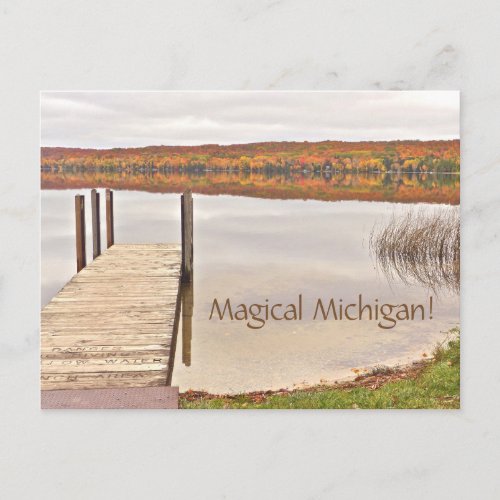 postcardMagical MichiganLime LakeLeelanau Pen Postcard