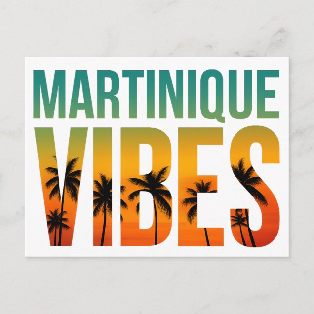 Postcard Martinique Vibes | Sunset (Front)