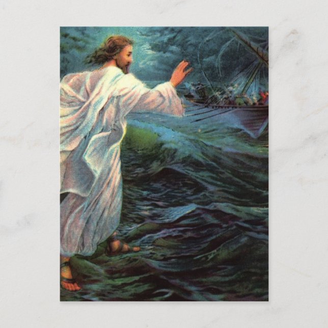 Postcard: Matthew 14:29-30 Postcard (Front)