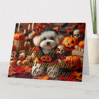 Postcard "May all your pumpkins be glowing"