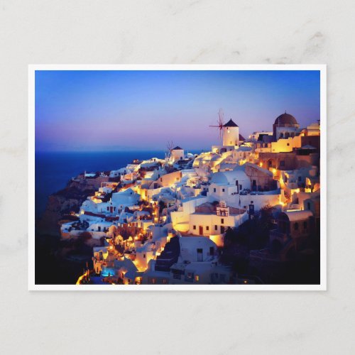 Postcard _ Mediterranean Island Santorin