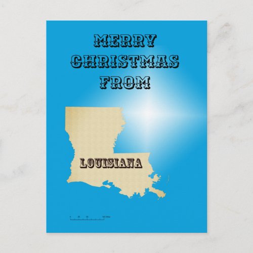 Postcard _ Merry Christmas from Louisiana
