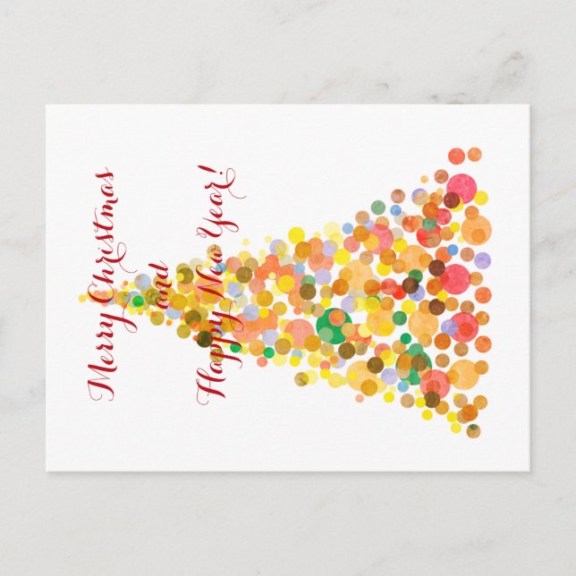 Postcard Merry Christmas Happy New Year! (Front)