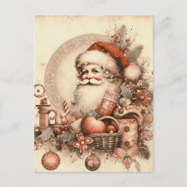 Postcard Merry christmas love Santa (Front)