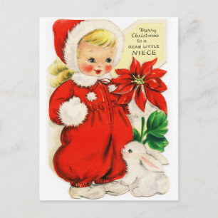 Postcard "Merry Christmas to a "Dear Little Neice"