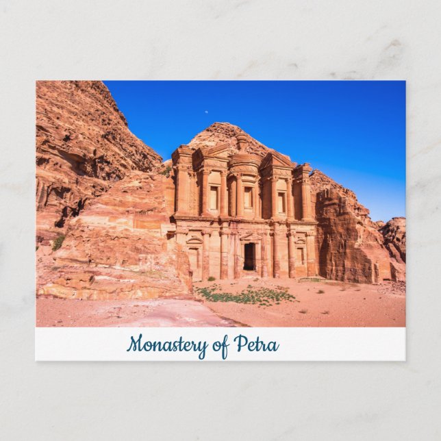 Postcard Monastery of Petra (Front)