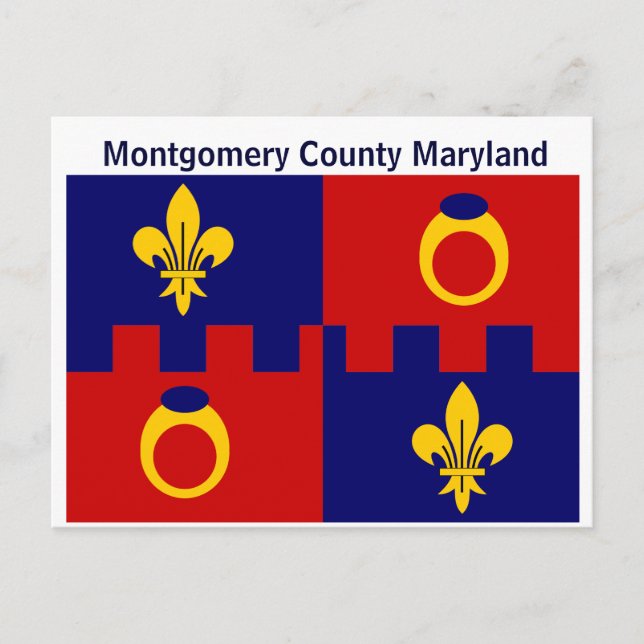 Postcard: Montgomery County Maryland Flag Postcard (Front)