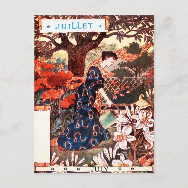 Postcard: Month of  July - Jullet Postcard (Front)