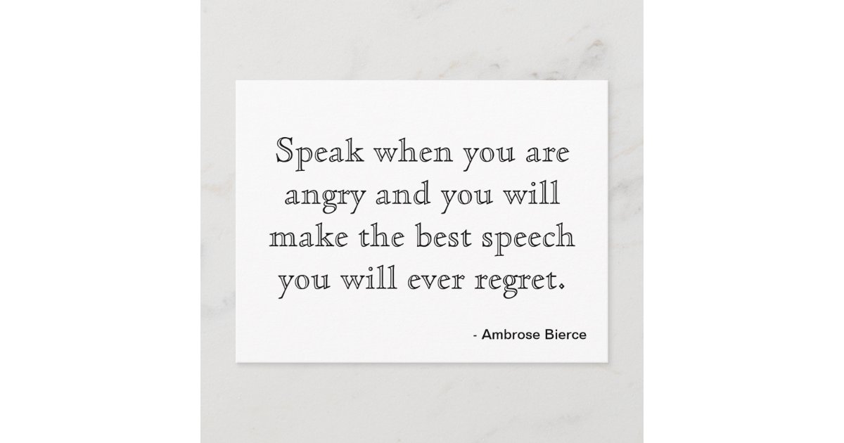 Postcard Motivation - Anger | Zazzle