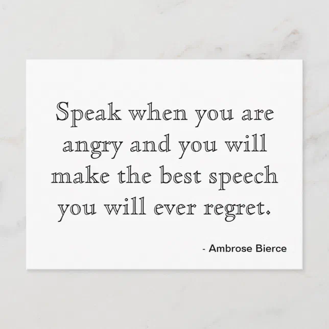 Postcard Motivation - Anger | Zazzle