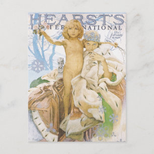 Postcard: Mucha Magazine Illustration Postcard