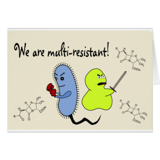 Postcard Multiresistant germ