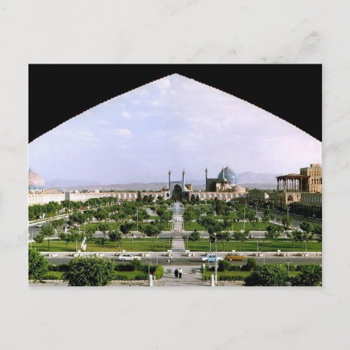 Postcard Naghsh_i Jahan Square Isfahan Iran