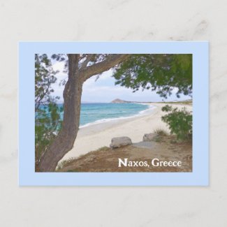 postcard/ Naxos, Greece/beach