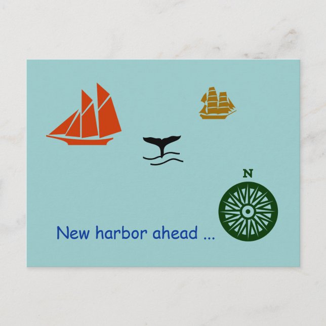 Postcard - New harbor ahead (Front)
