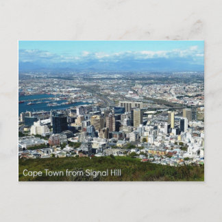 Postcard of Cape Town from Signal Hill