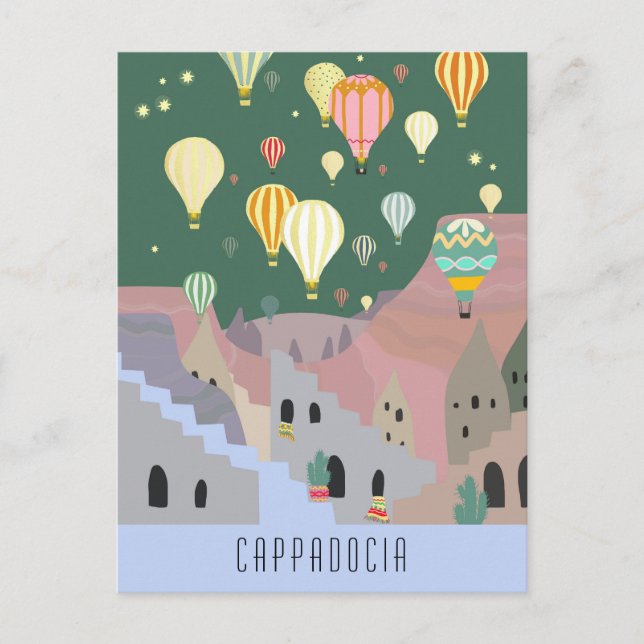 Postcard Of Cappadocia | Kapadokya Balloon Dream (Front)