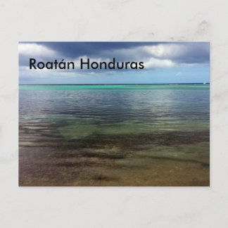Postcard of Roatán Honduras Beach