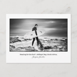 Postcard of Surfer a Jeffry's Bay
