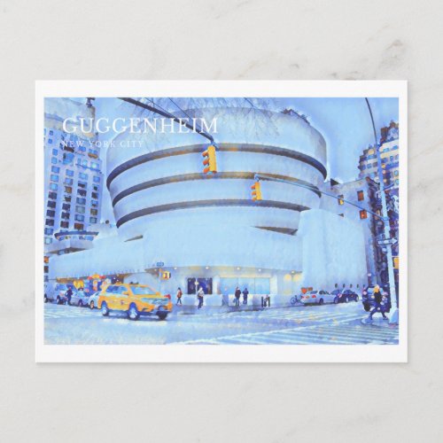 Postcard of the Guggenheim Museum New York City